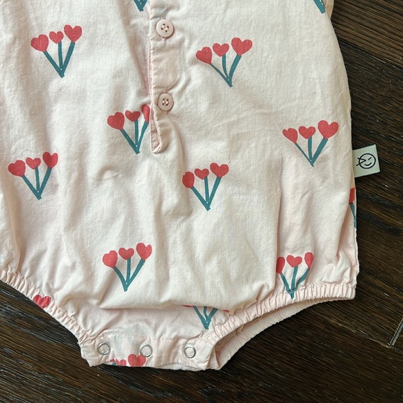 WYNKEN MUTED PINK CUORE ROMPER - Picture 2 of 5